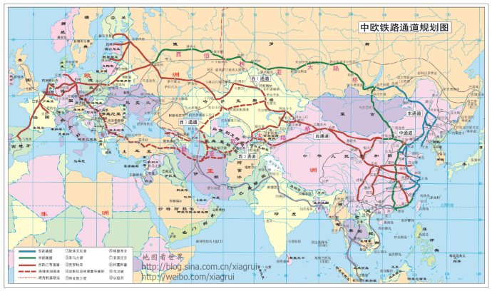 中欧班列线路图和路线介绍